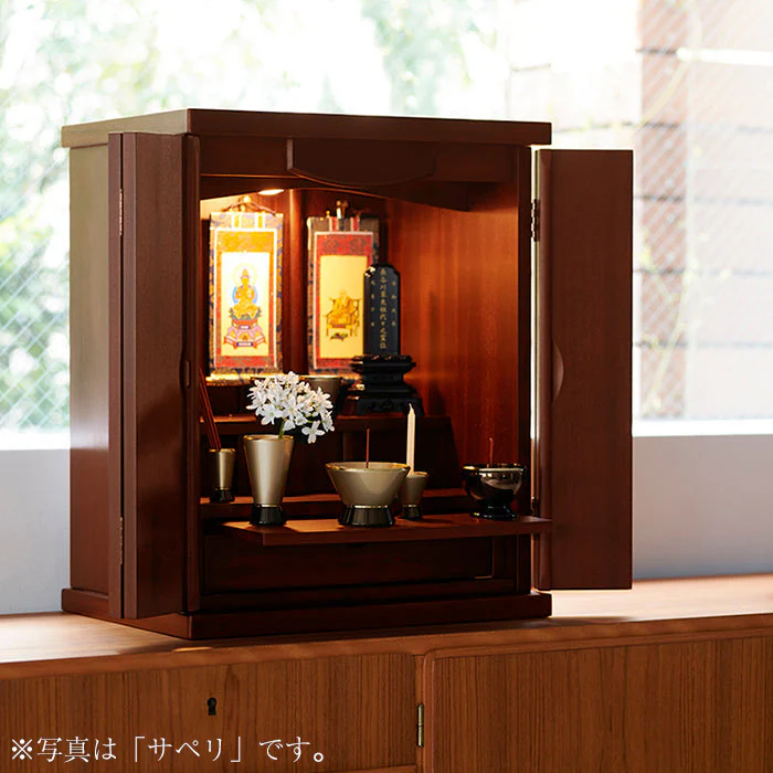 【WEB限定】仏壇 クオーレ タモ 欅色 高さ54cm 仏具セット - Image 14