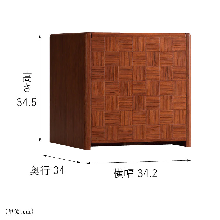 仏壇 キューボ ブビンガ 高さ35cm - Image 3