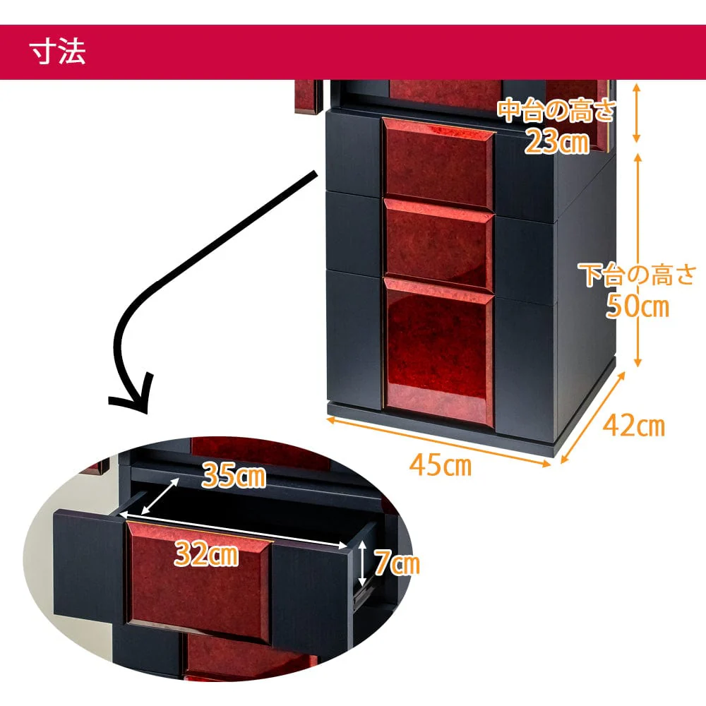 仏壇 伝心箔艶 (でんしんはくつや) 高さ135cm - Image 3