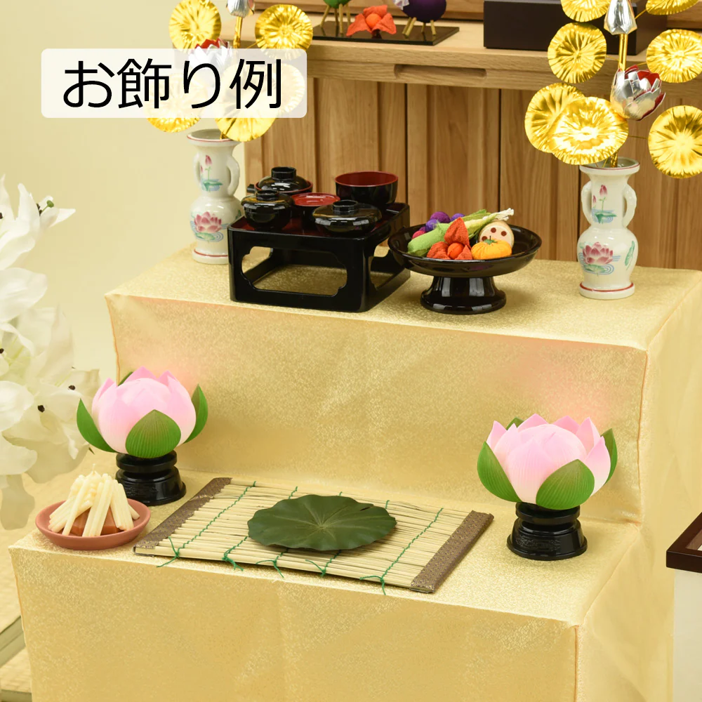 霊前灯 華蓮 ピンク 対 - Image 4