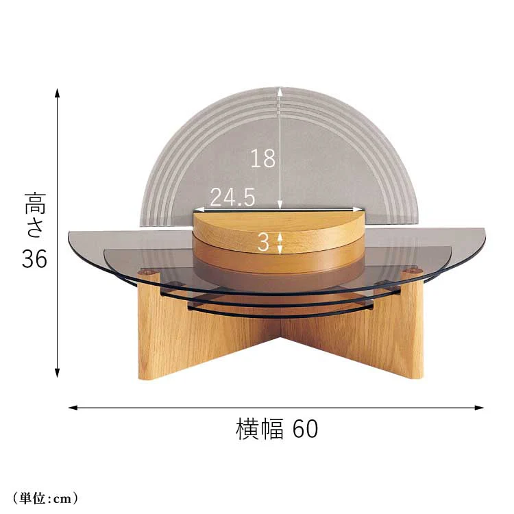 クリスタルステージ ナラ 高さ36cm - Image 2