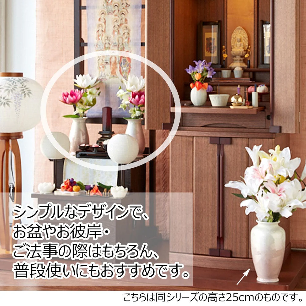 花瓶 銀彩ピンク 6号 - Image 3