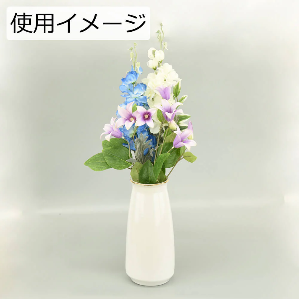 フラワーブーケ L 鉄線＆デルフィニウム - Image 2