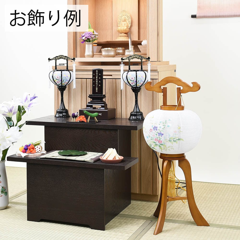 姫行灯 9号 桔梗 撫子 秋桜 2個セット - Image 2