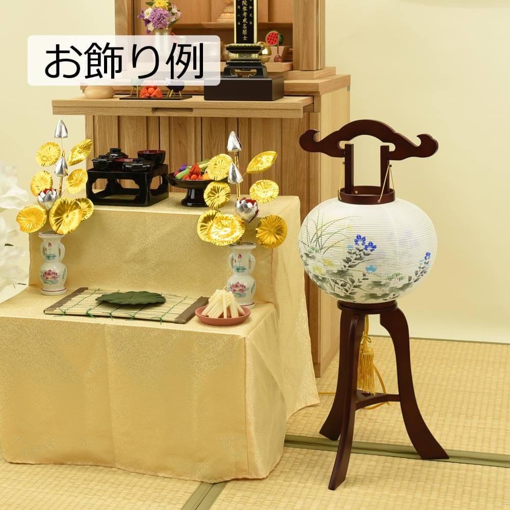 行灯 二重 芙蓉に桔梗 9号 LED - Image 5