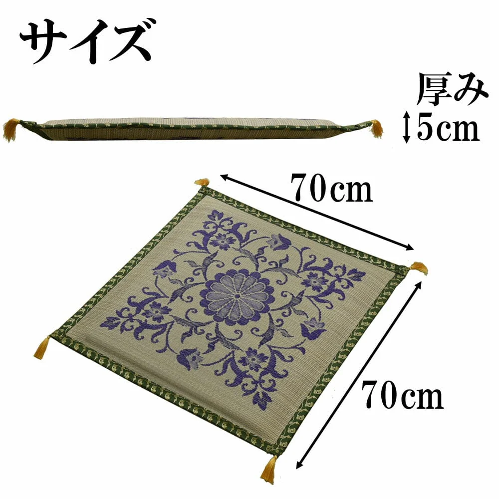 御前ござ布団 新唐草 - Image 2