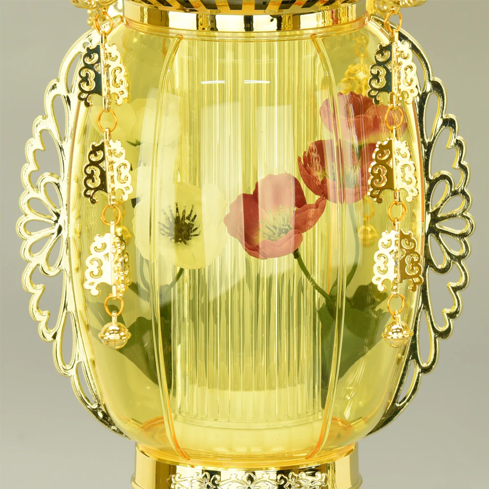 霊前灯 菊華灯 ゴールド 12号 対 - Image 4