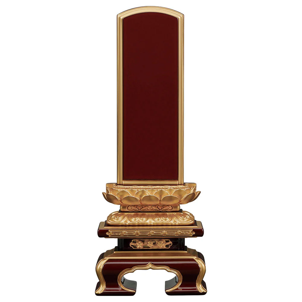 位牌 上京型千倉 吹蓮華 面粉 溜塗
