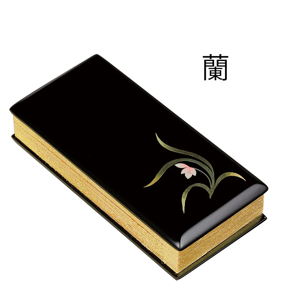 過去帳 蒔絵 黒 日付なし 5.0寸 - Image 10