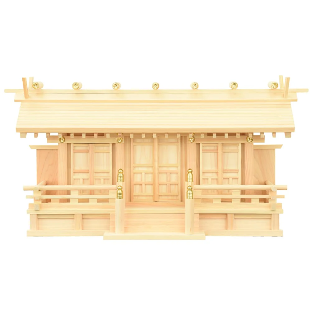 神棚 神具セット 新横通し三社 - Image 2