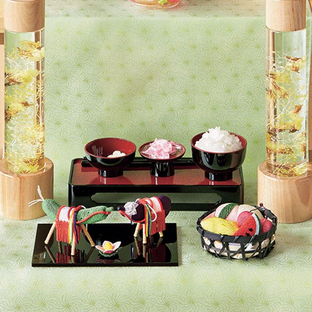【WEB限定】ちりめん 牛馬プレミアム・お供物・お霊供膳セット - Image 3