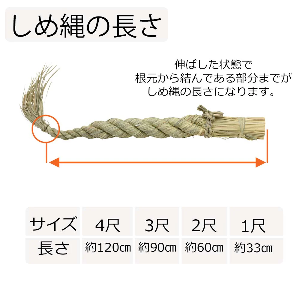 しめ縄 ごぼう〆 3尺 - Image 8