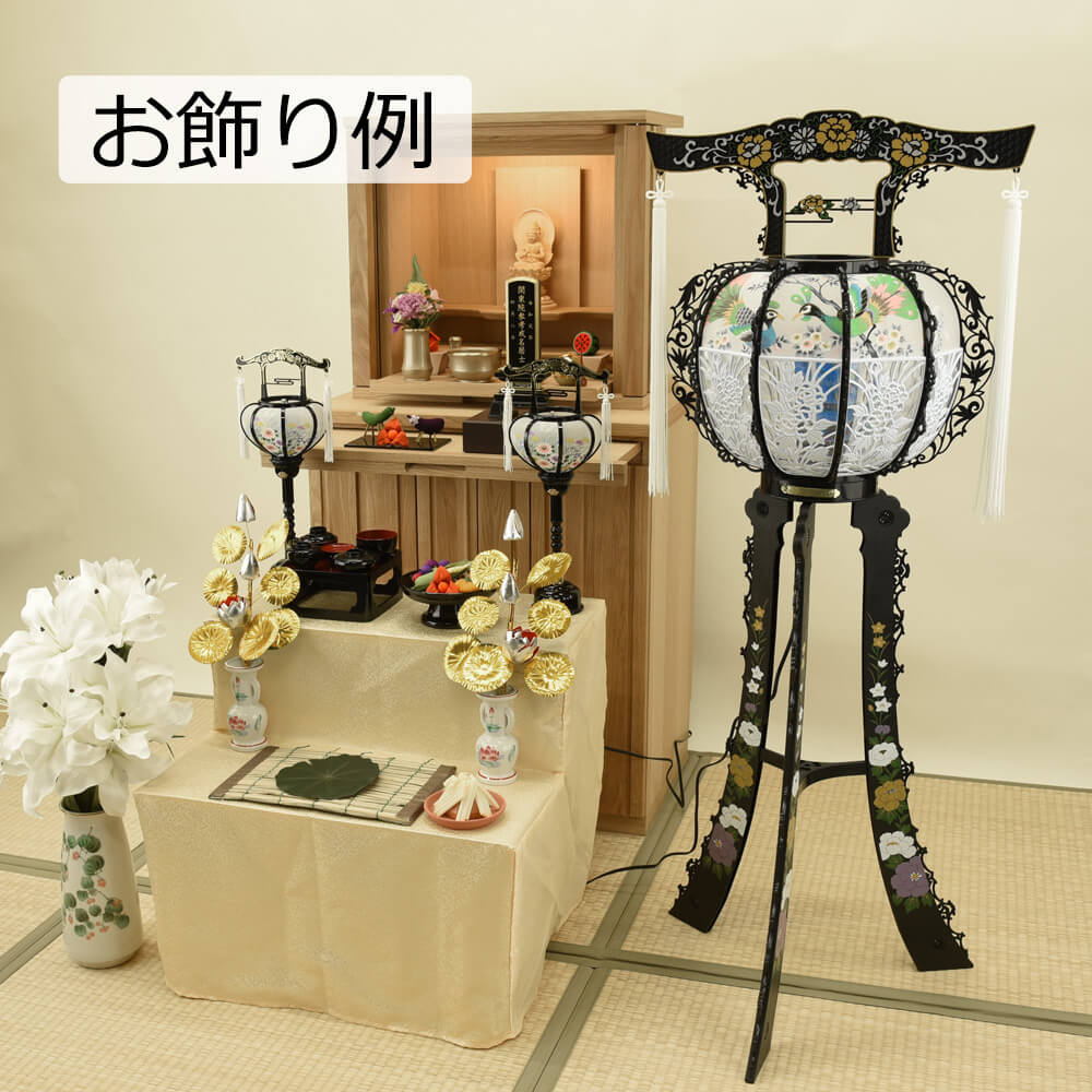 霊前灯 鳳 105号 黒 - Image 6