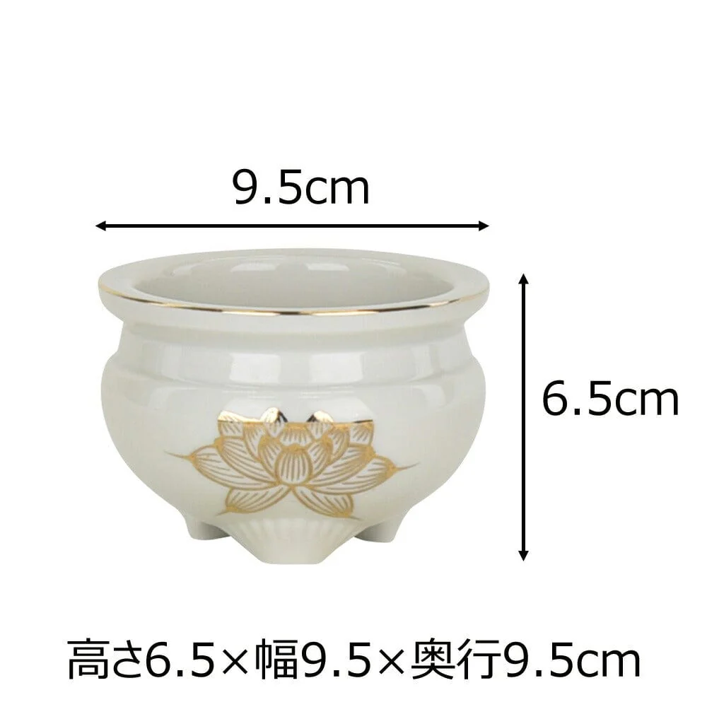 香炉 白金蓮 3.0寸 - Image 2