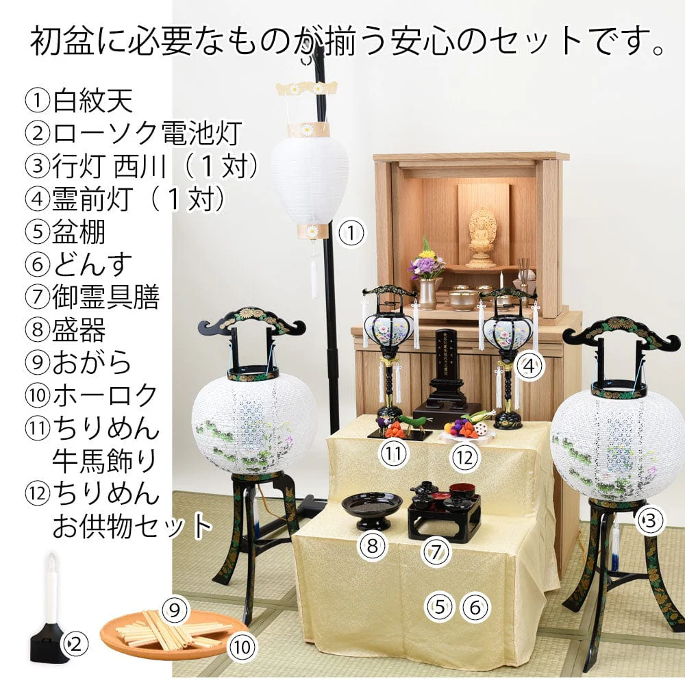 初盆セット 伝統型フルセット 8-E - Image 2