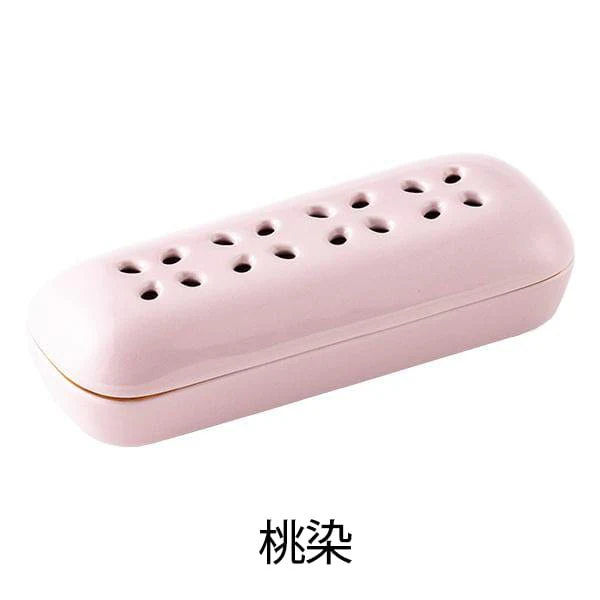 花摘 寝かせる線香皿 有田焼 小 瑠璃 桃染 - Image 7
